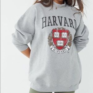 Harvard Mock Neck Pullover Sweatshirt